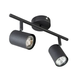 Smart spot zwart kantelbaar incl. 2 WiFi GU10 - Jeana