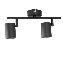 Smart spot zwart kantelbaar incl. 2 WiFi GU10 - Jeana