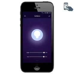 Smart spot zwart kantelbaar incl. 2 WiFi GU10 - Jeana