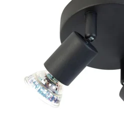 Smart spot zwart kantelbaar rond incl. 2 Wifi GU10 - Jeany