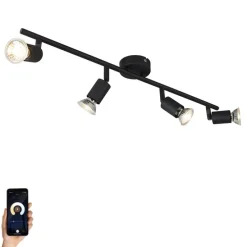 Smart spot zwart kantelbaar incl. Wifi GU10 - Jeany