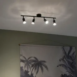 Smart spot zwart kantelbaar incl. Wifi GU10 - Jeany