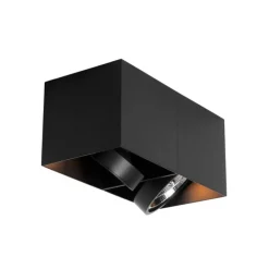 Smart spot zwart rechthoekig 2-lichts incl. 2 Wifi GU10 111mm - Box