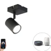 Smart spot zwart verstelbaar vierkant incl. Wifi GU10- Jeana