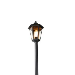 Smart staande buitenlamp zwart 170 cm incl. Wifi ST64 - New Orleans