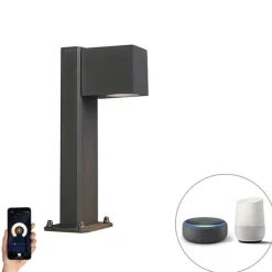 Smart staande buitenlamp antraciet 30 cm IP44 incl. Wifi GU10 - Baleno