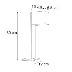 Smart staande buitenlamp antraciet 30 cm IP44 incl. Wifi GU10 - Baleno