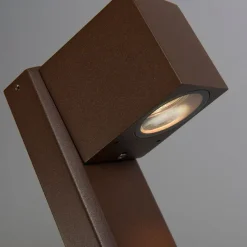 Smart staande buitenlamp roestbruin 65 cm IP44 incl. Wifi GU10 - Baleno