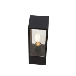 Smart staande buitenlamp zwart 40 cm IP44 incl. Wifi ST64 - Charlois