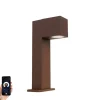 Smart staande buitenlamp roestbruin 30 cm IP44 incl. Wifi GU10 - Baleno
