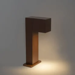 Smart staande buitenlamp roestbruin 30 cm IP44 incl. Wifi GU10 - Baleno