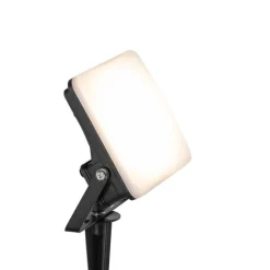 Smart straler zwart 12,8 cm incl. LED IP65 met grondpin - Ruud
