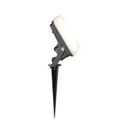 Smart straler zwart 12,8 cm incl. LED IP65 met grondpin - Ruud