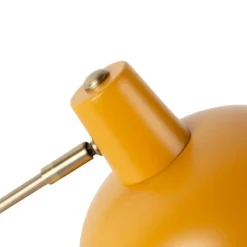 Smart tafellamp geel met brons incl. Wifi P45 - Milou