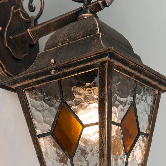 Smart vintage buiten wandlantaarn brons incl. Wifi A60 - Antigua