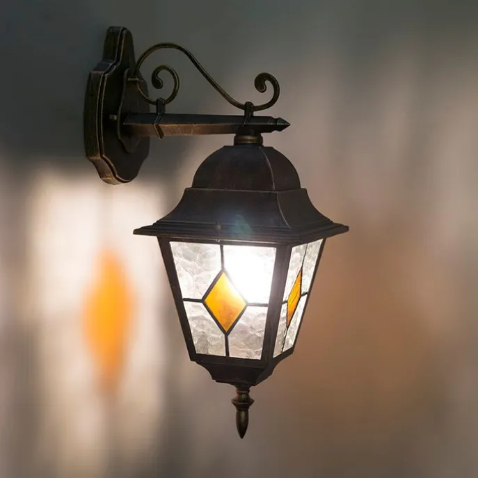 Smart vintage buiten wandlantaarn brons incl. Wifi A60 - Antigua