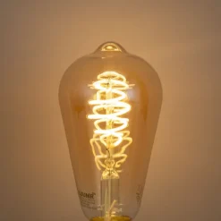 Smart vloerlamp bamboe incl. Wifi ST64 - Yvonne