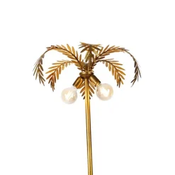 Smart vloerlamp goud 156cm incl. 2 Wifi G95 - Botanica