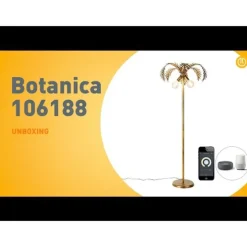 Smart vloerlamp goud 156cm incl. 2 Wifi G95 - Botanica