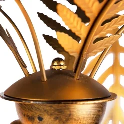 Smart vloerlamp goud 156cm incl. 2 Wifi G95 - Botanica