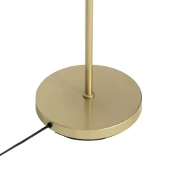 Smart vloerlamp goud met mat glas incl. 2 Wifi P45 - Pallon