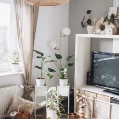 Smart vloerlamp goud met mat glas incl. 2 Wifi P45 - Pallon