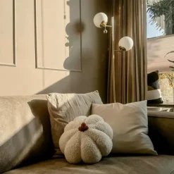 Smart vloerlamp goud met mat glas incl. 2 Wifi P45 - Pallon