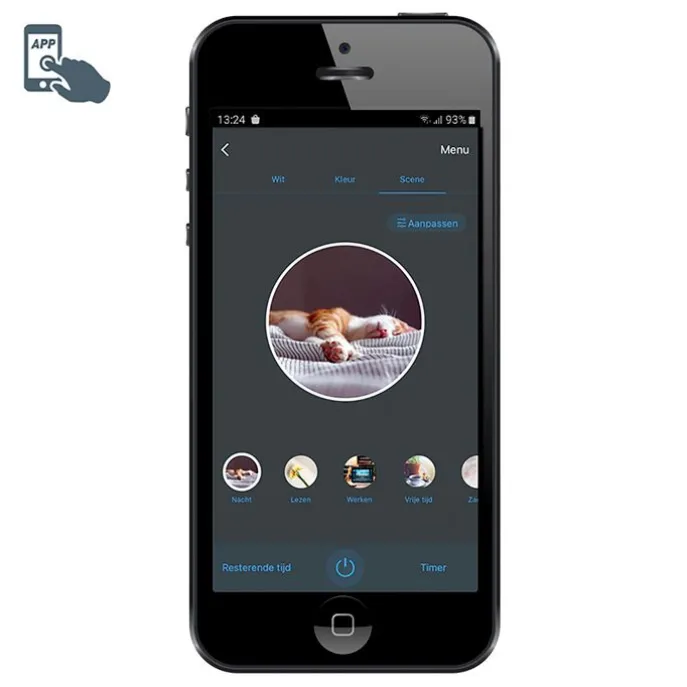 Smart vloerlamp incl. LED RGB en dimbaar in kelvin - Saar