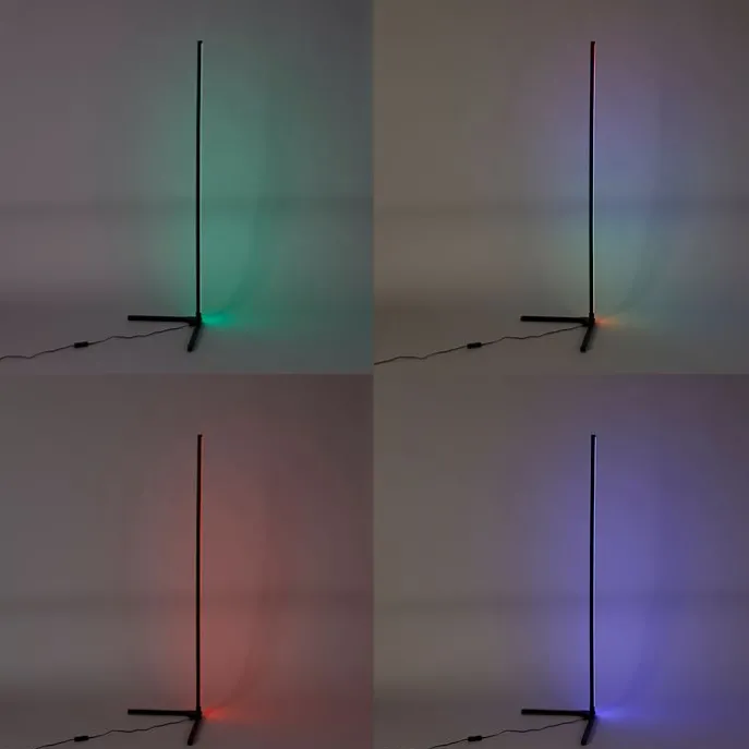 Smart vloerlamp incl. LED RGB en dimbaar in kelvin - Saar