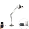 Smart vloerlamp staal incl. Wifi A60 - Hobby