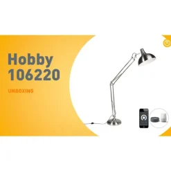 Smart vloerlamp staal incl. Wifi A60 - Hobby