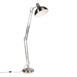 Smart vloerlamp staal incl. Wifi A60 - Hobby