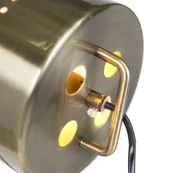 Smart vloerlamp tripod hout met studiospot incl. Wifi B35- Braha