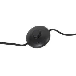 Smart vloerlamp zwart incl. WiFi A60 smoke glas - Bliss