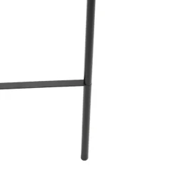 Smart vloerlamp zwart incl. WiFi A60 smoke glas - Bliss