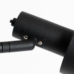 Smart vloerlamp zwart incl. 2 Wifi A60 - Stijn