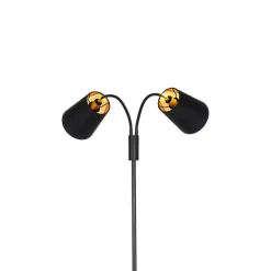 Smart vloerlamp zwart incl. 2 Wifi P45 - Carmen