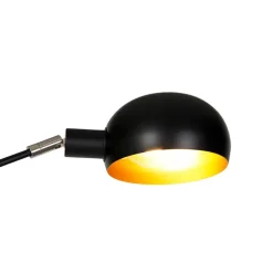 Smart vloerlamp zwart 5-lichts incl. Wifi B35 - Sixties