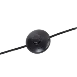 Smart vloerlamp zwart 3-lichts incl. Wifi G95 - Big Cage