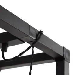 Smart vloerlamp zwart 3-lichts incl. Wifi G95 - Big Cage