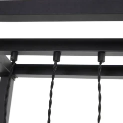 Smart vloerlamp zwart 3-lichts incl. Wifi G95 - Big Cage