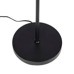 Smart vloerlamp zwart met gouden binnenkant incl. 3 Wifi GU10 - Buell