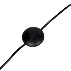 Smart vloerlamp zwart met gouden binnenkant incl. 3 Wifi GU10 - Buell