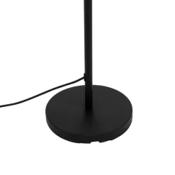 Smart vloerlamp zwart met witte kap 35 cm IP65 incl. LED - Virginia