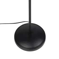 Smart vloerlamp zwart met goud 3-lichts incl. 3 wifi P45- Tommy