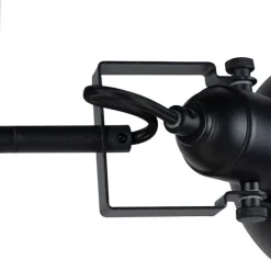 Smart vloerlamp zwart met goud 3-lichts incl. 3 wifi P45- Tommy