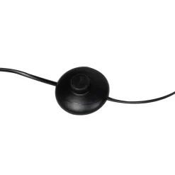 Smart vloerlamp zwart met goud 3-lichts incl. 3 wifi P45- Tommy