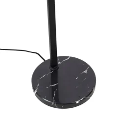 Smart vloerlamp zwart met smoke glas incl. Wifi ST64 - Qara Down