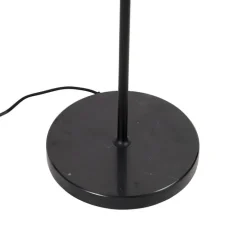 Smart vloerlamp zwart met smoke glas incl. Wifi ST64 - Qara