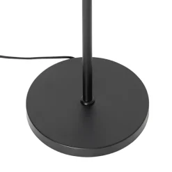 Smart Vloerlamp zwart met goud met smoke glas 3-lichts incl. 3 Wifi P45 - Zuzanna